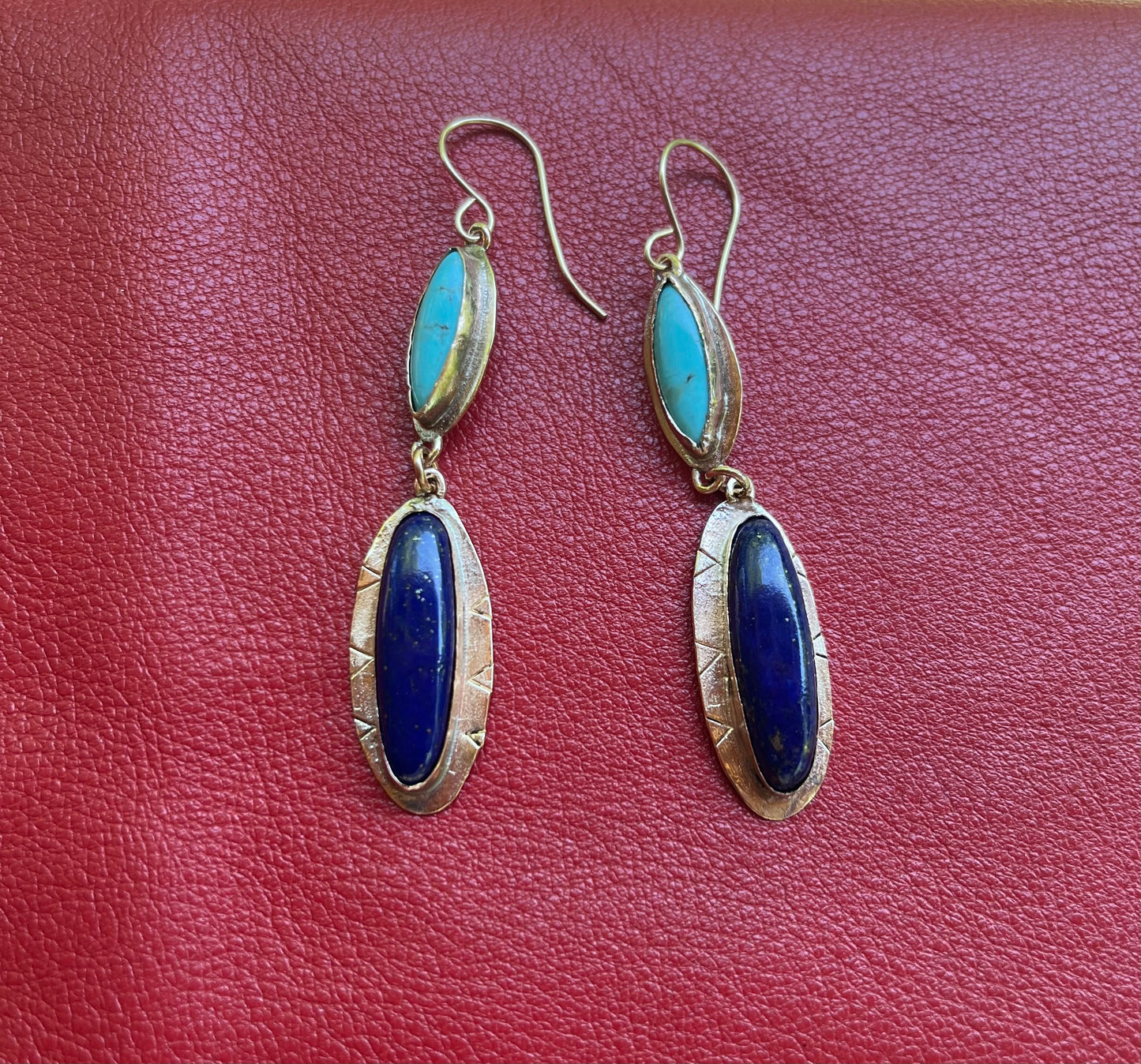 Summer blue earrings