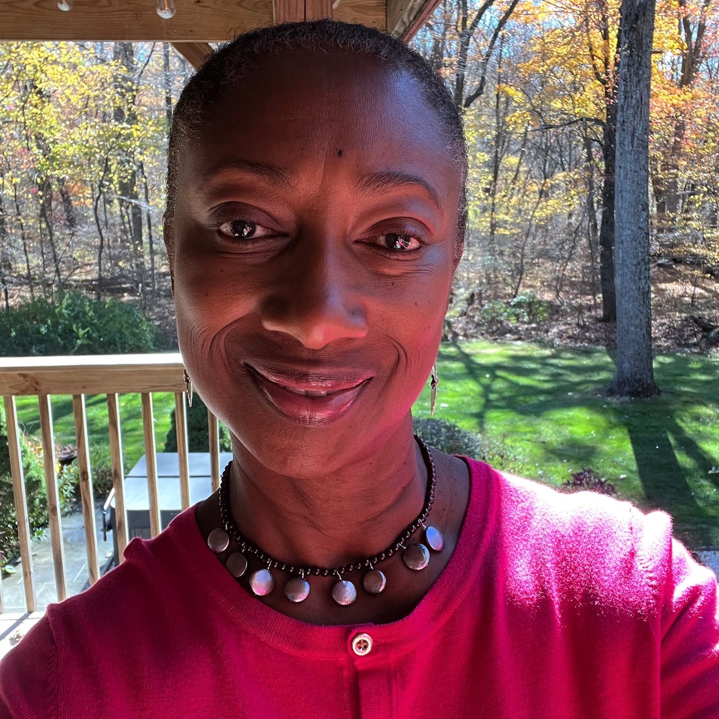 Pearl n garnet image 1