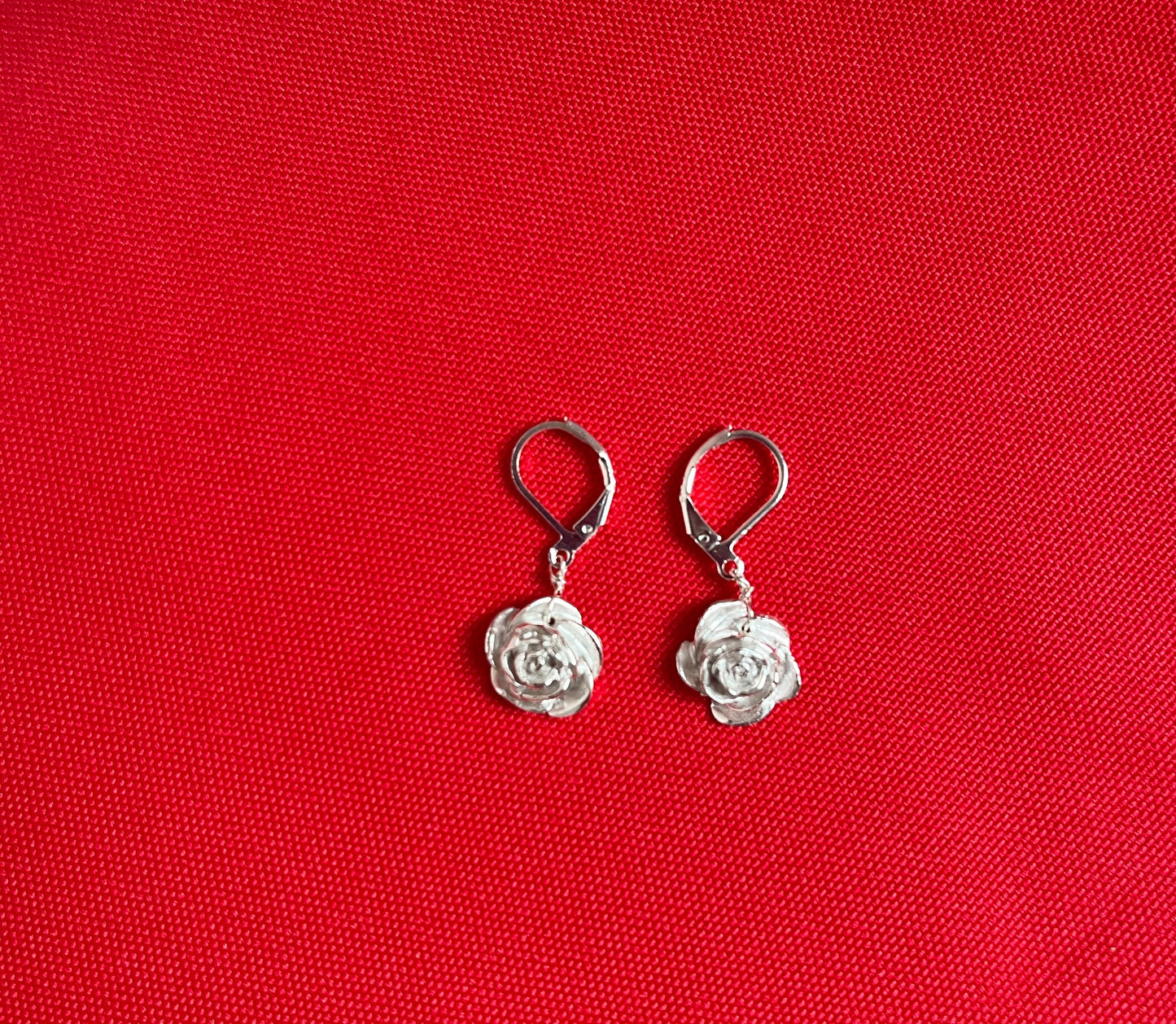 Rose bud earring image 1