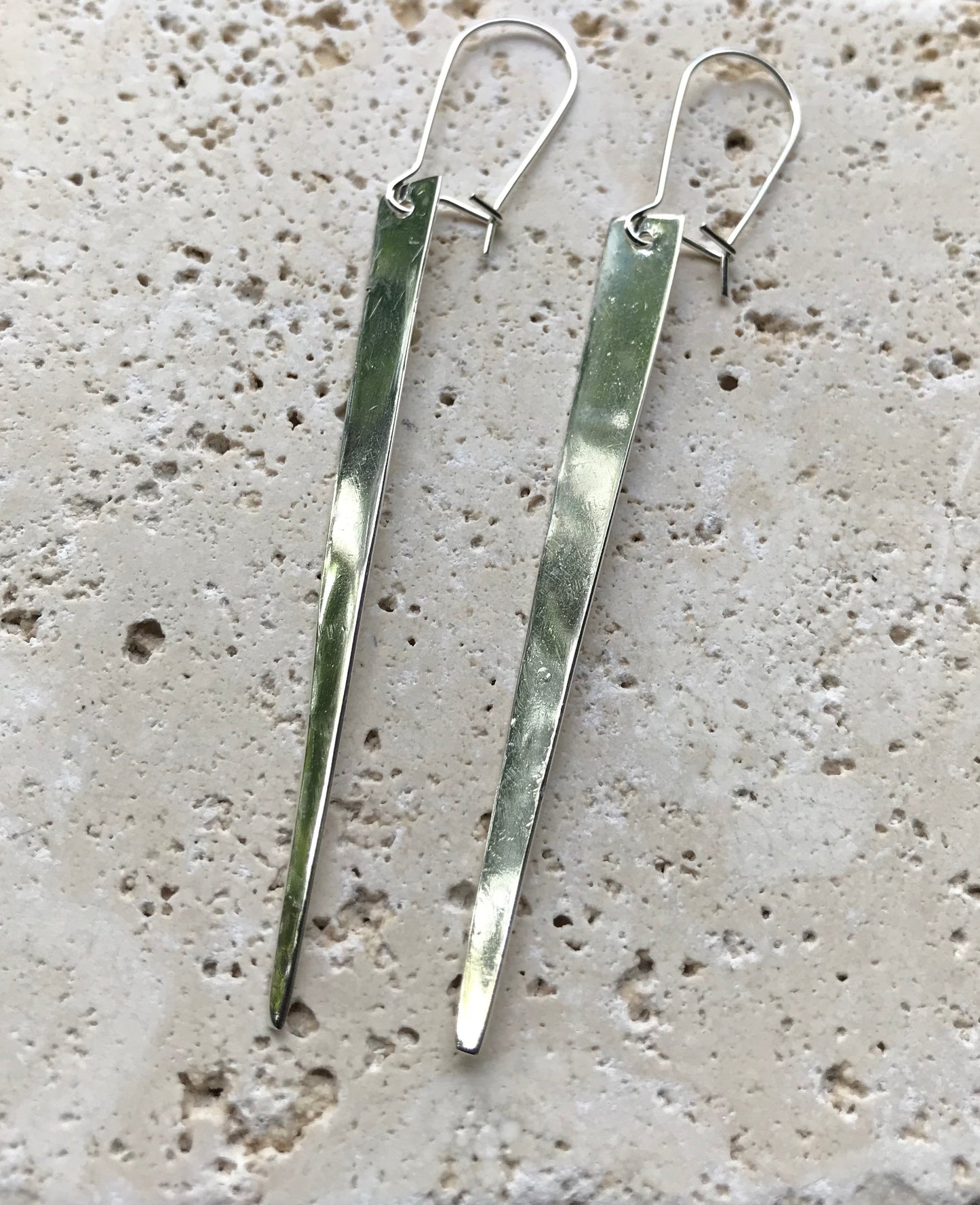 Geometric sterling earring image 1