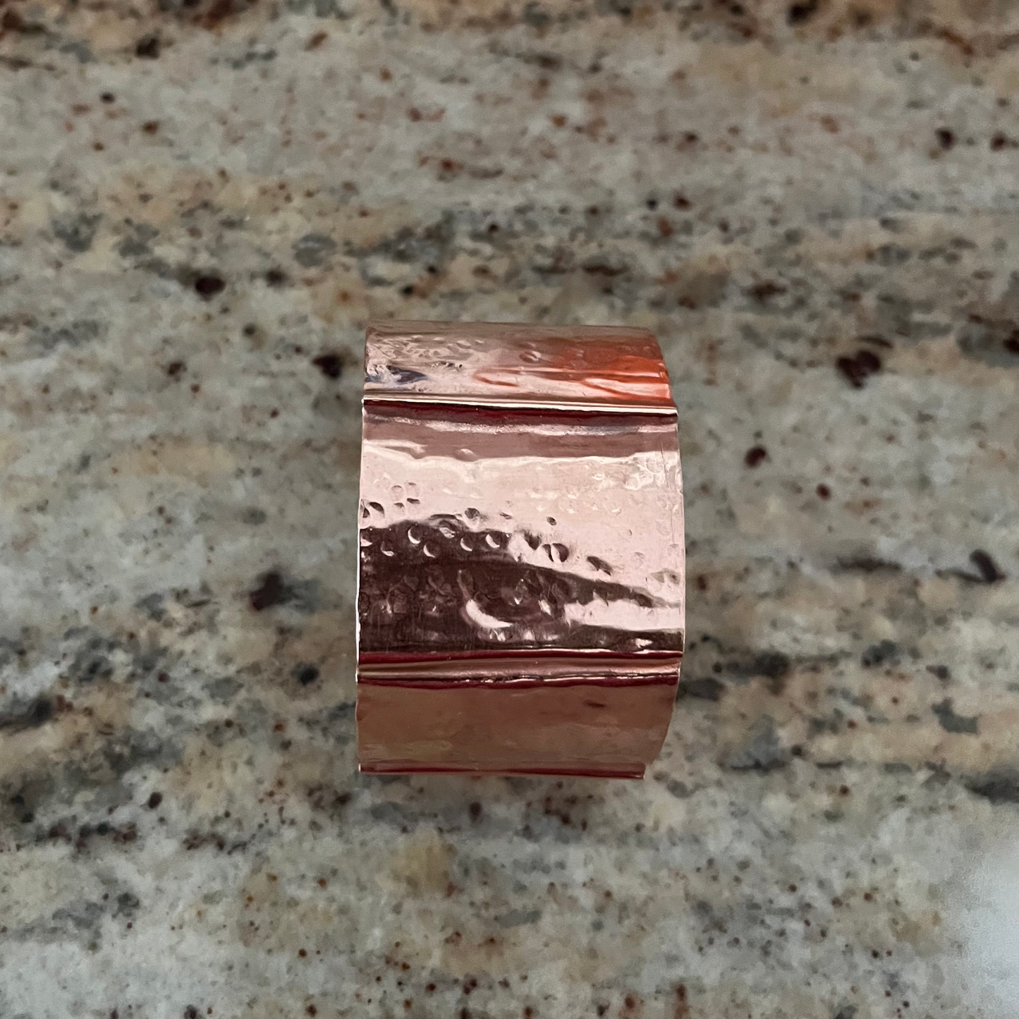 Hammered copper cuff image 3