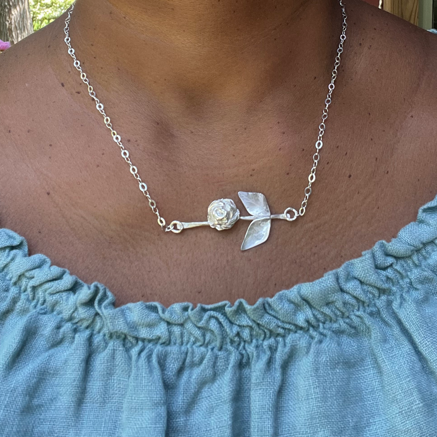 Rose necklace image 1