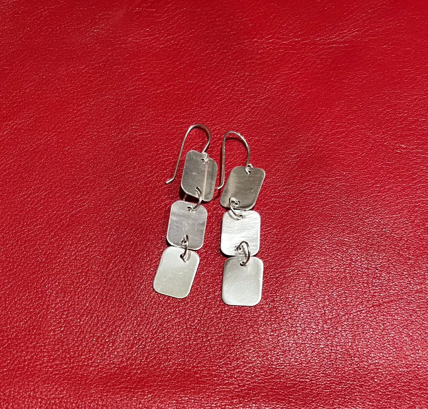 Rectangular chandelier earrings