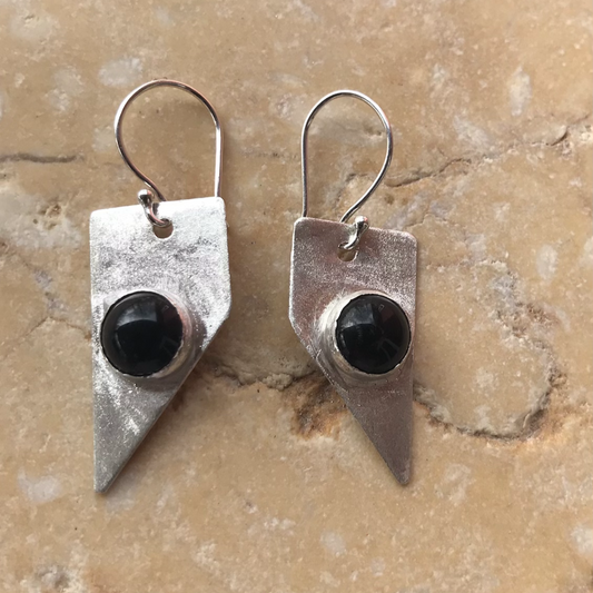 Sterling onyx earrings  image 0