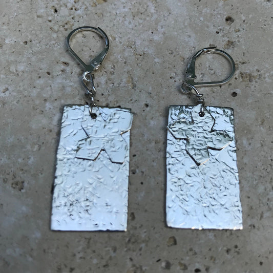 Geometric hammered earrings  image 0