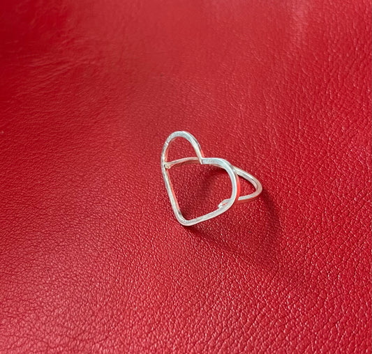 Open heart ring