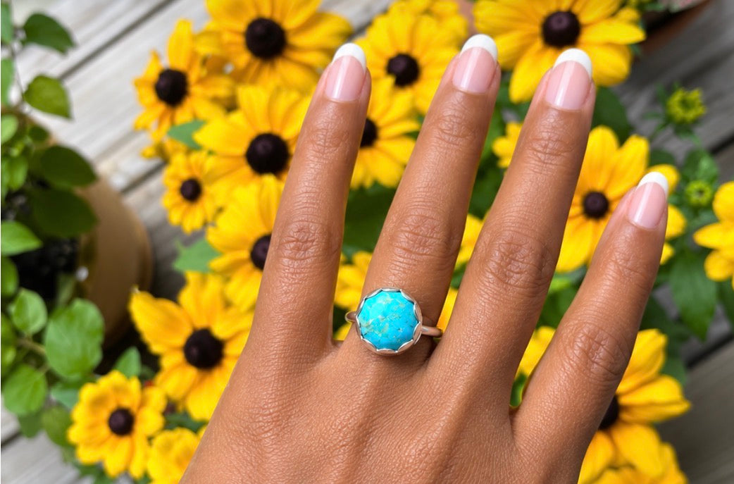 Turquoise sterling ring