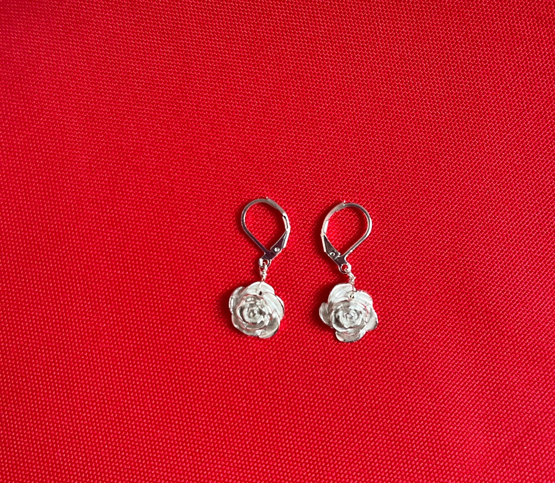 Rose bud earring image 1