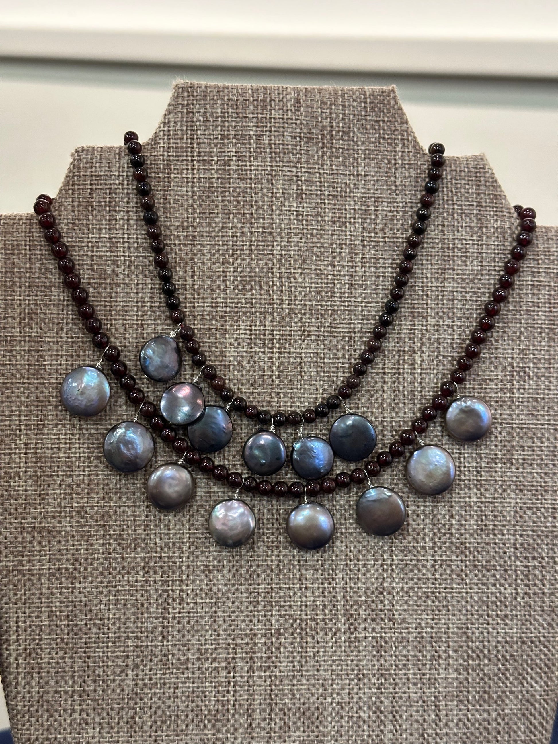 Pearl n garnet image 0