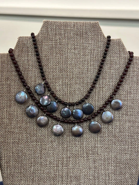 Pearl n garnet image 0
