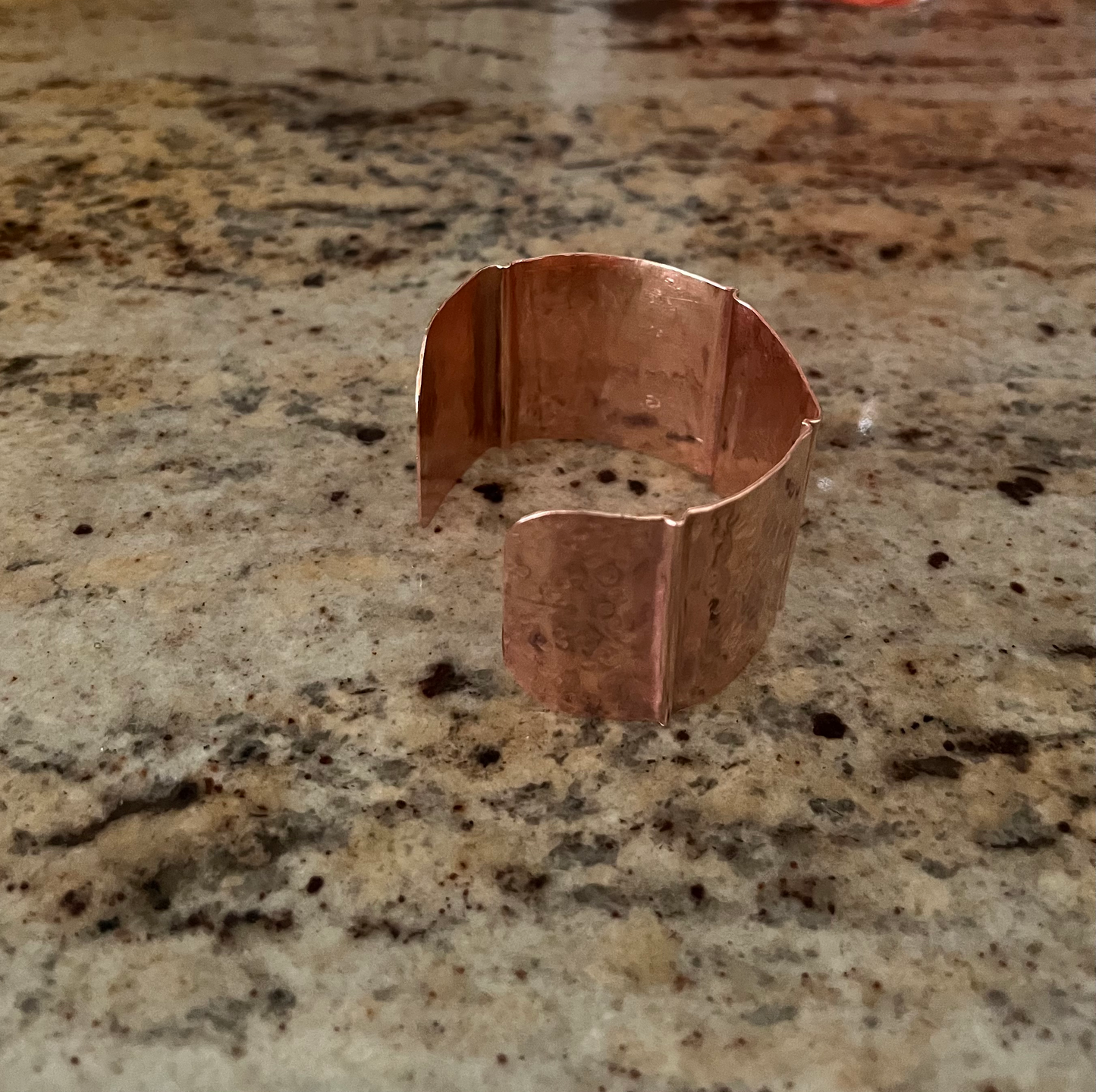 Hammered copper cuff  image 1