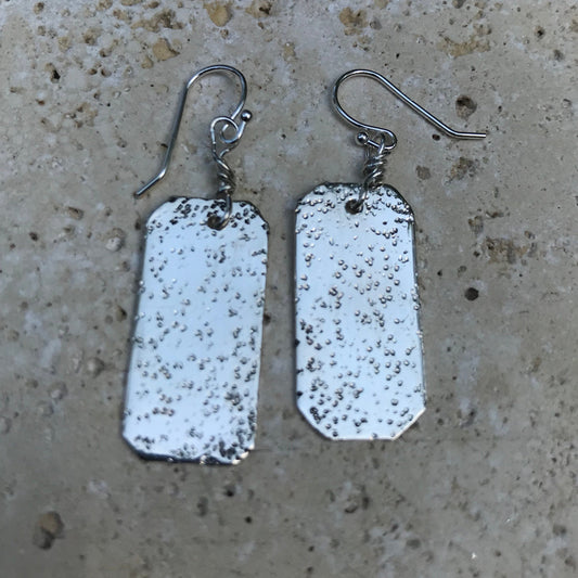 Hammered sterling earrings  image 0