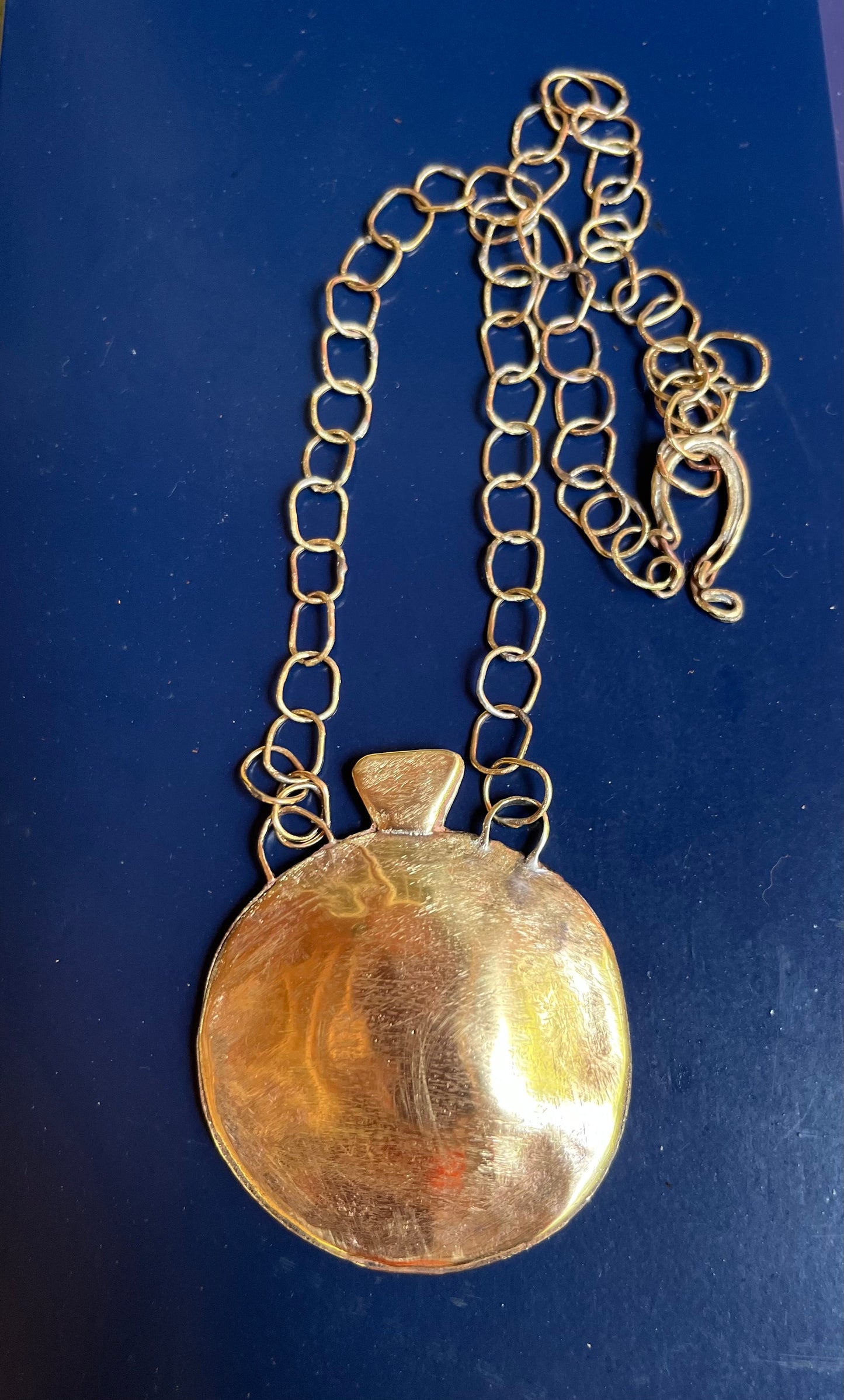 Brass jug necklace