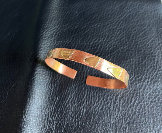 Copper brass bracelet