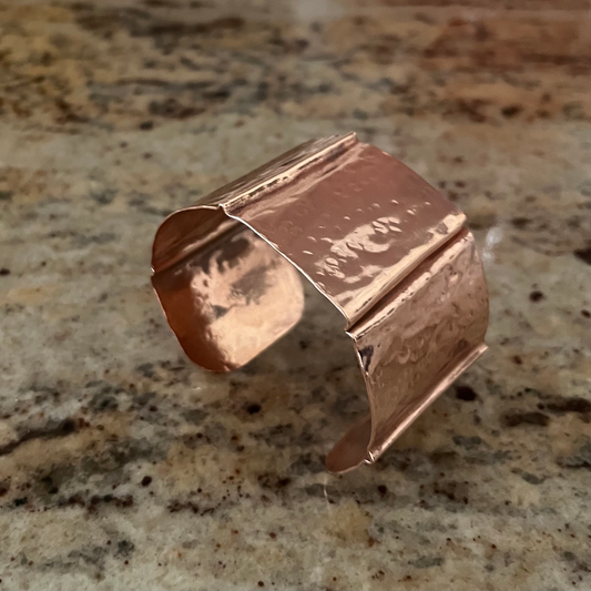 Hammered copper cuff  image 0