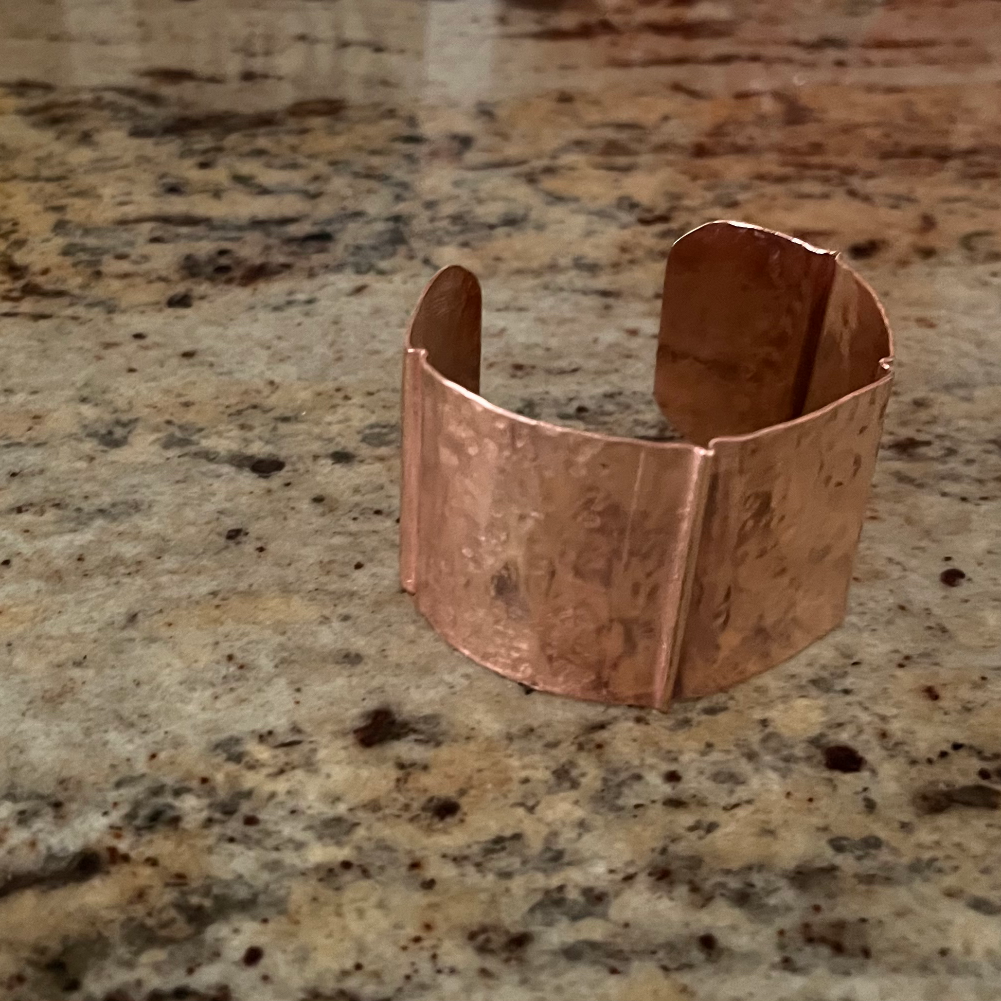 Hammered copper cuff  image 2