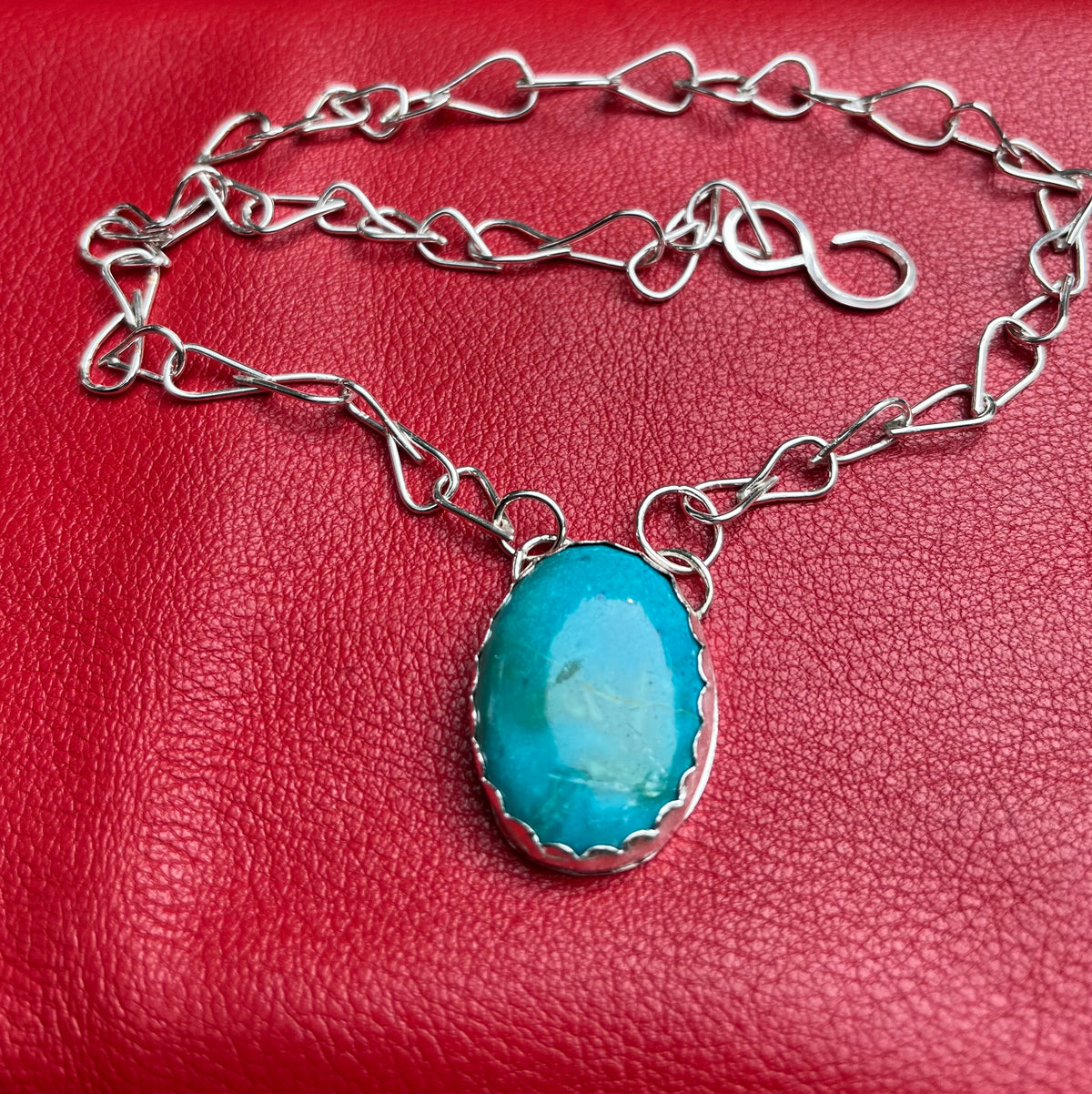Large turquoise necklace