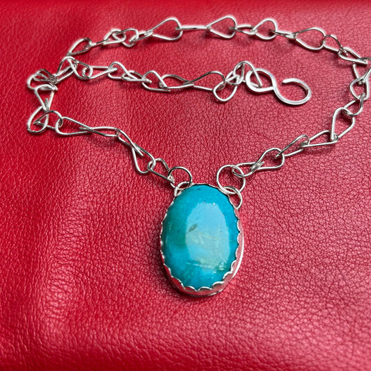 Large turquoise necklace
