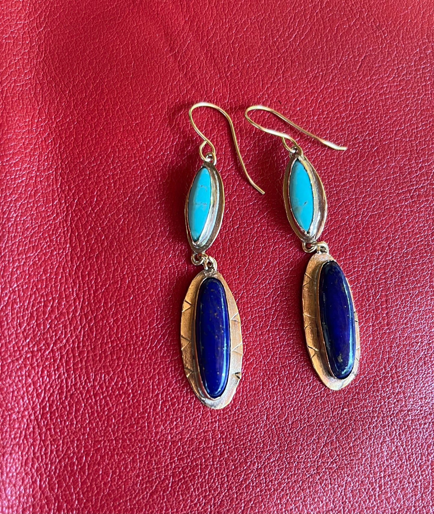 Summer blue earrings