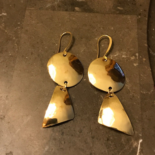 Disco earring Golden moon image 0