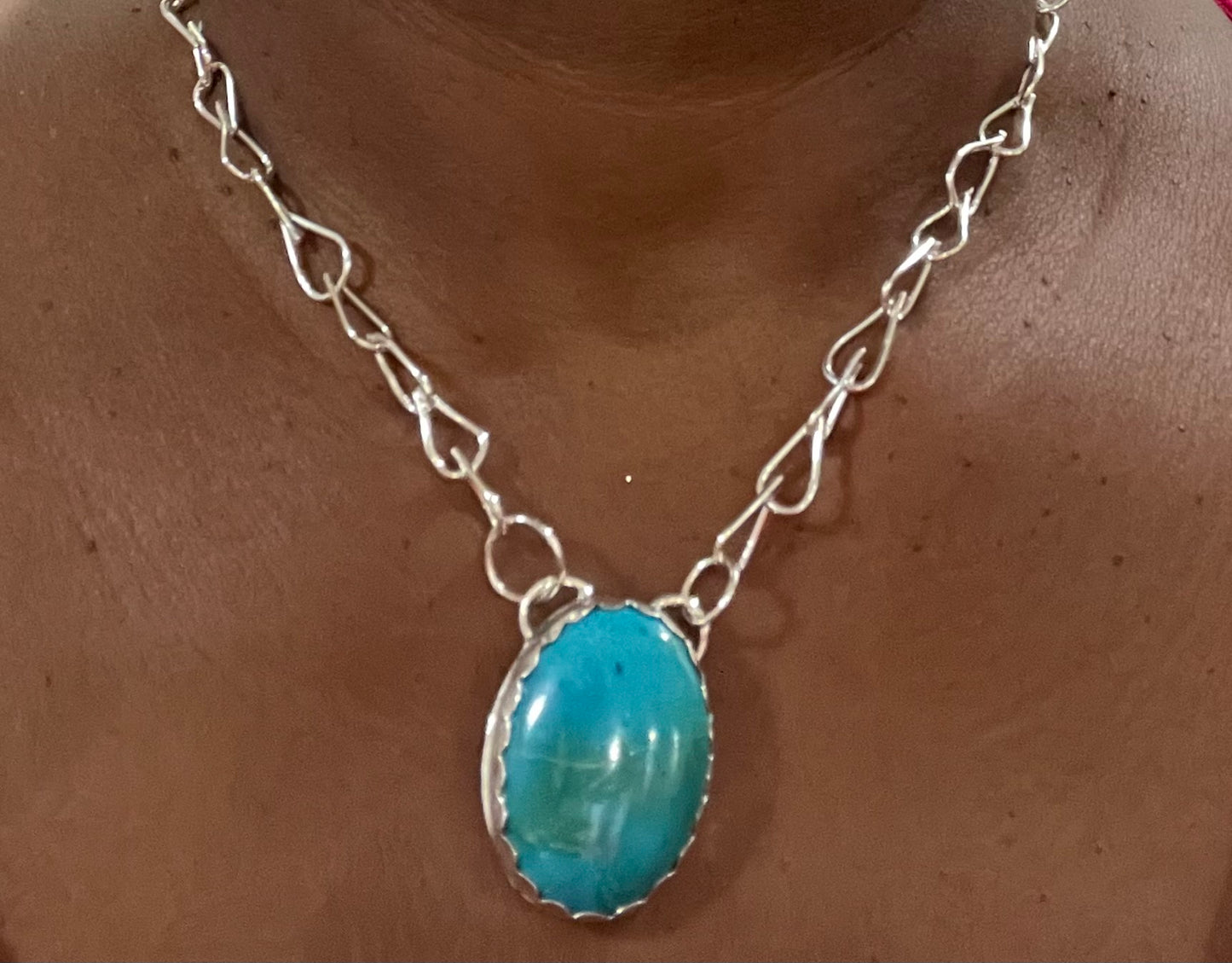 Large turquoise necklace