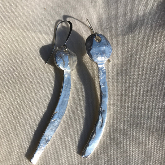 Silver artisan earring image 0