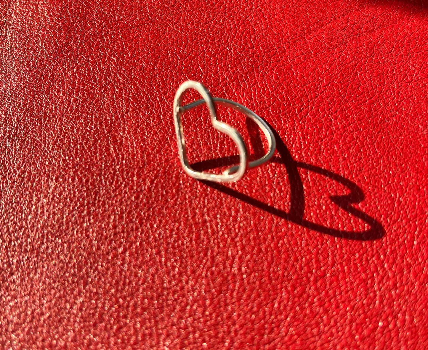 Open heart ring
