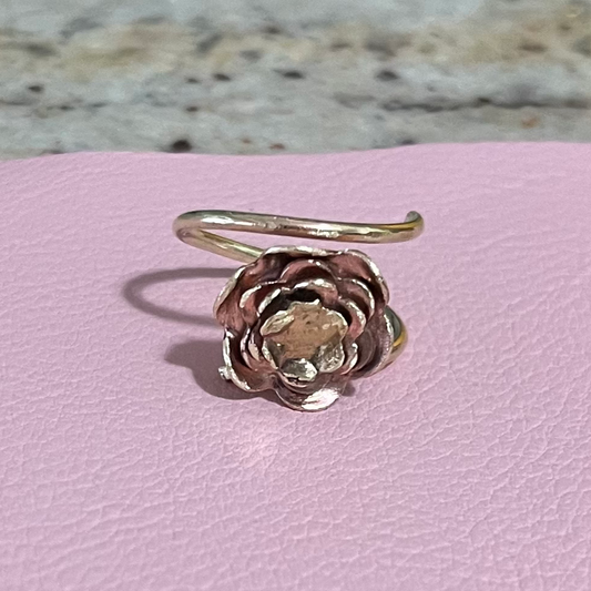 Brass Rose ring  image 0