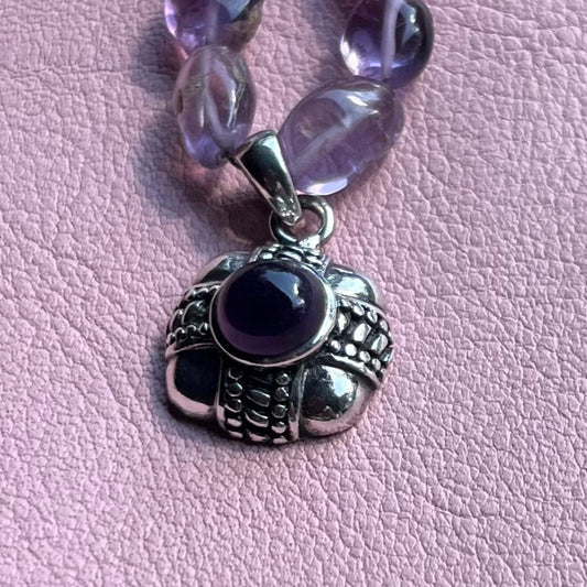 Amethyst pendant necklace