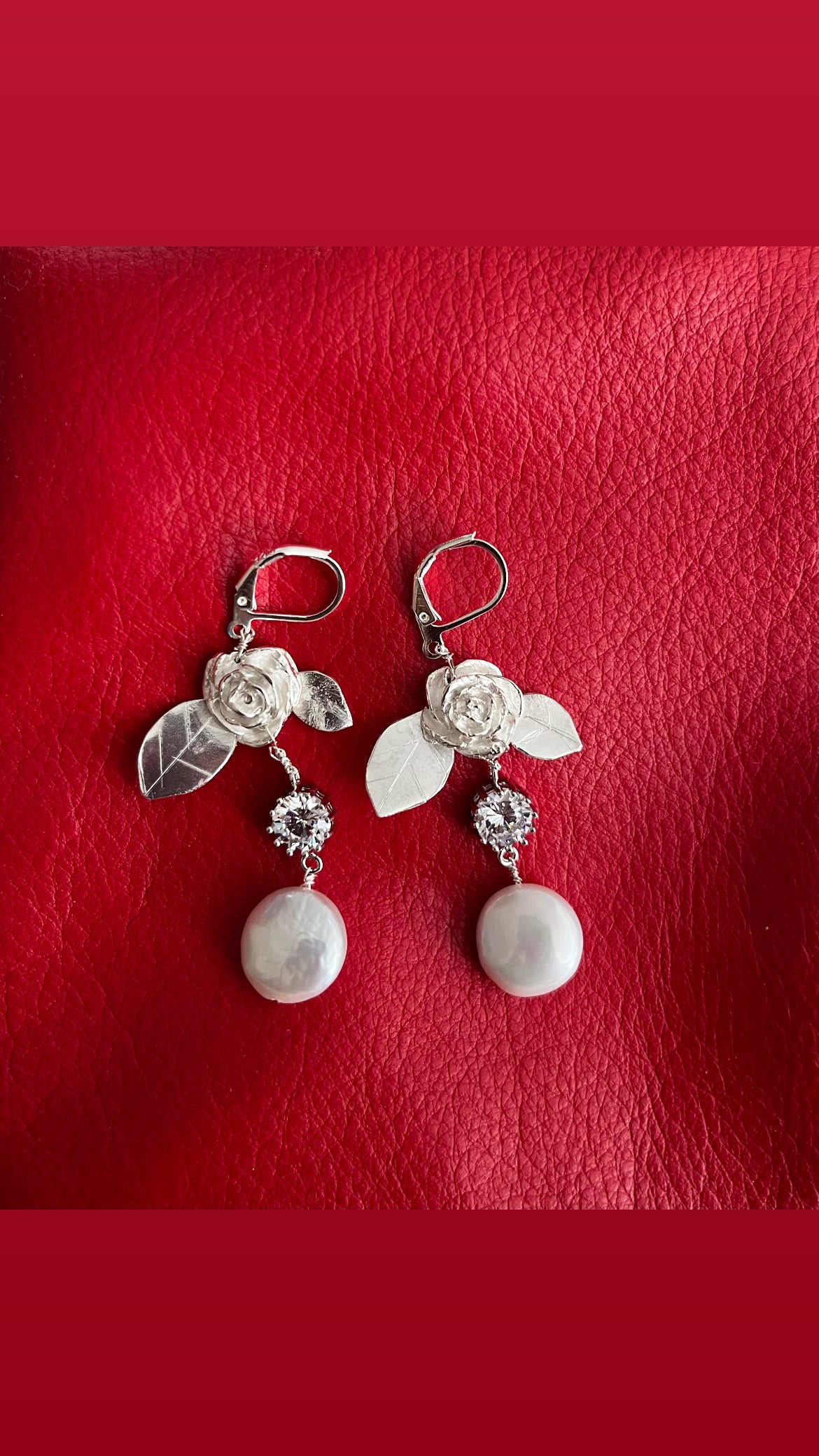 Silver rose pearl