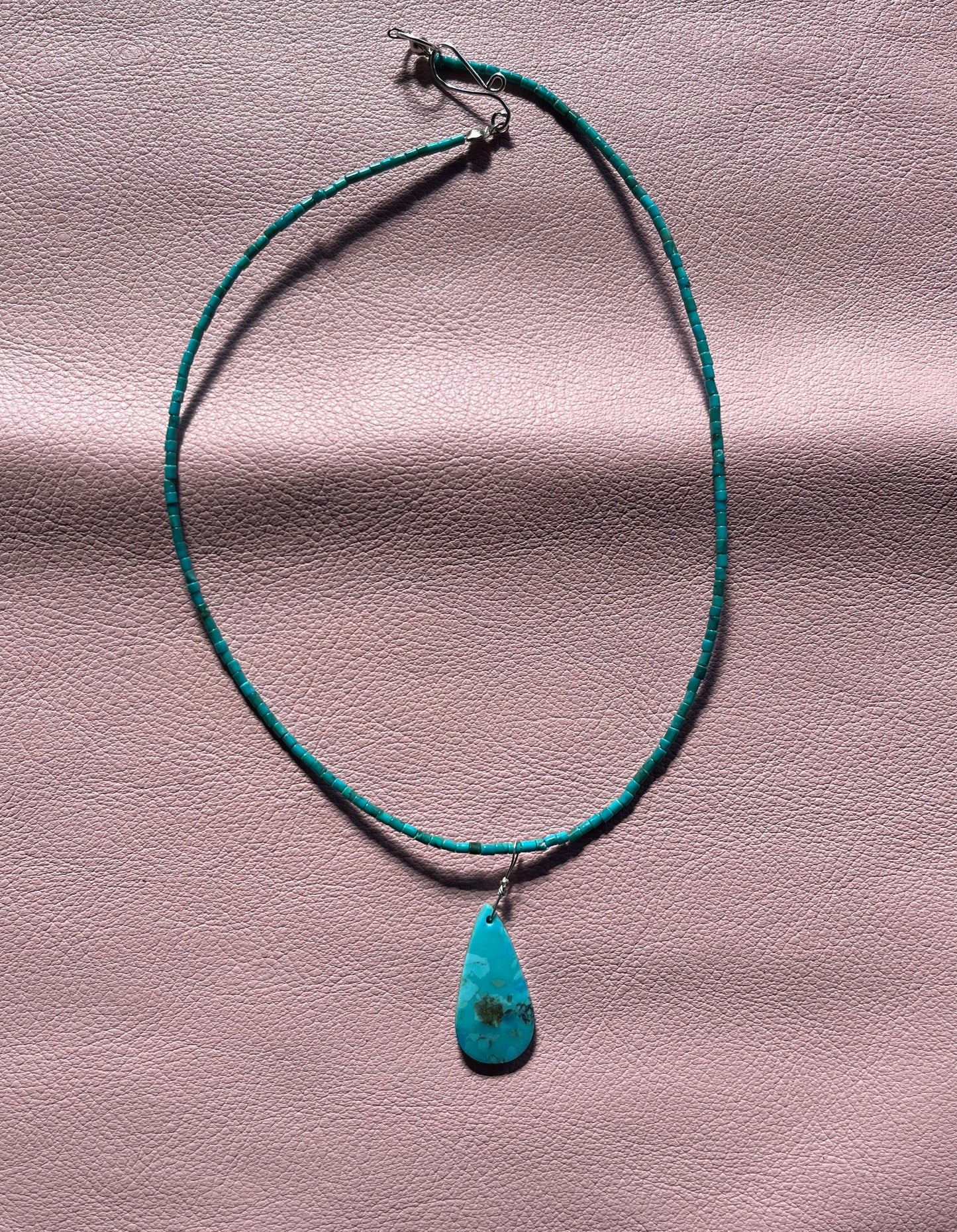 Turquoise teardrop necklace