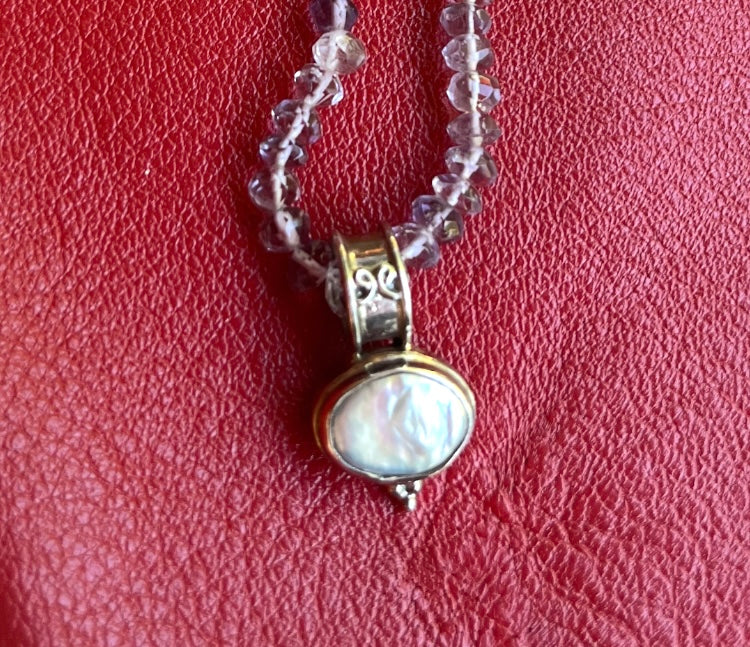 Amethyst and pearl