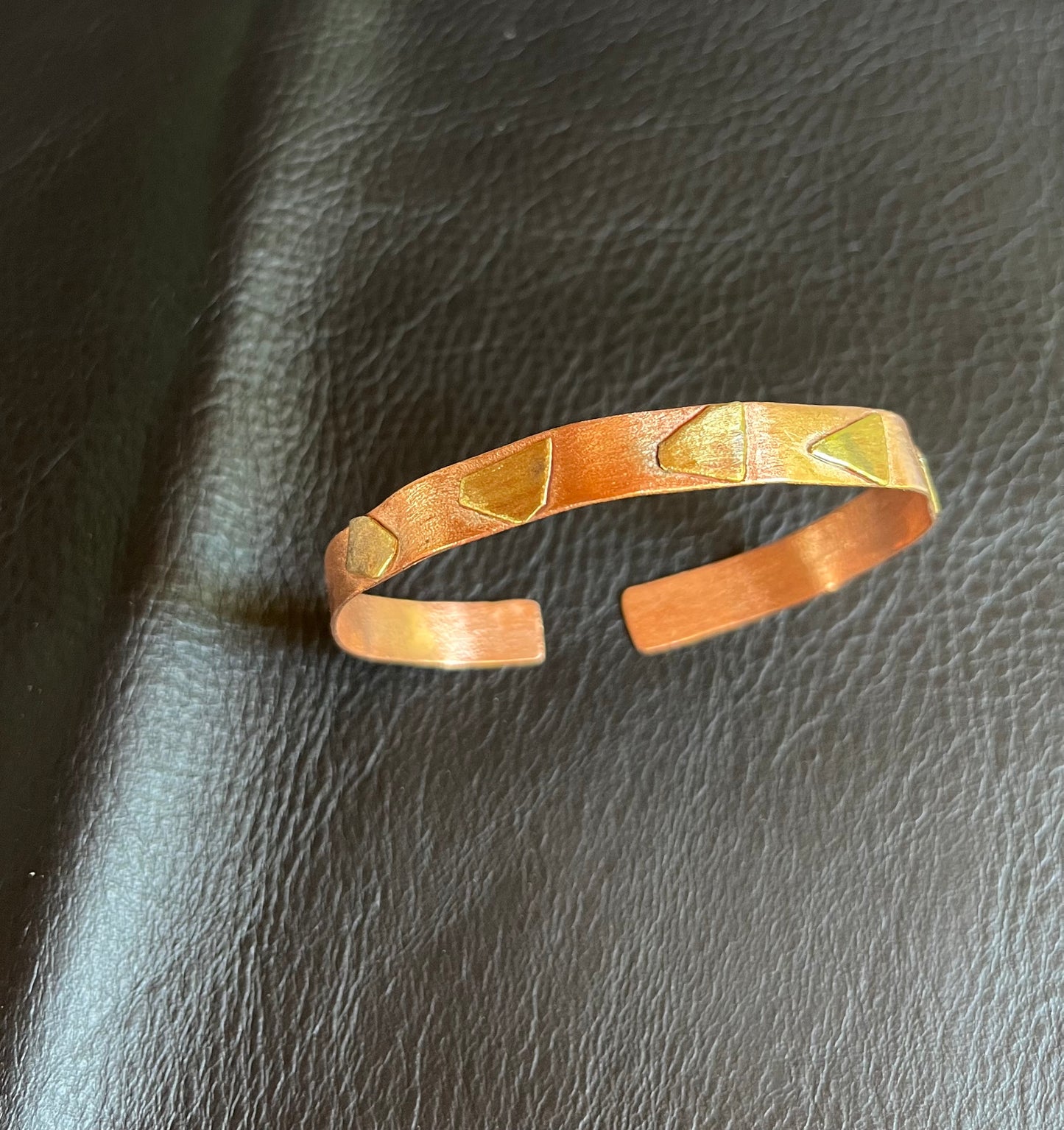 Copper brass bracelet