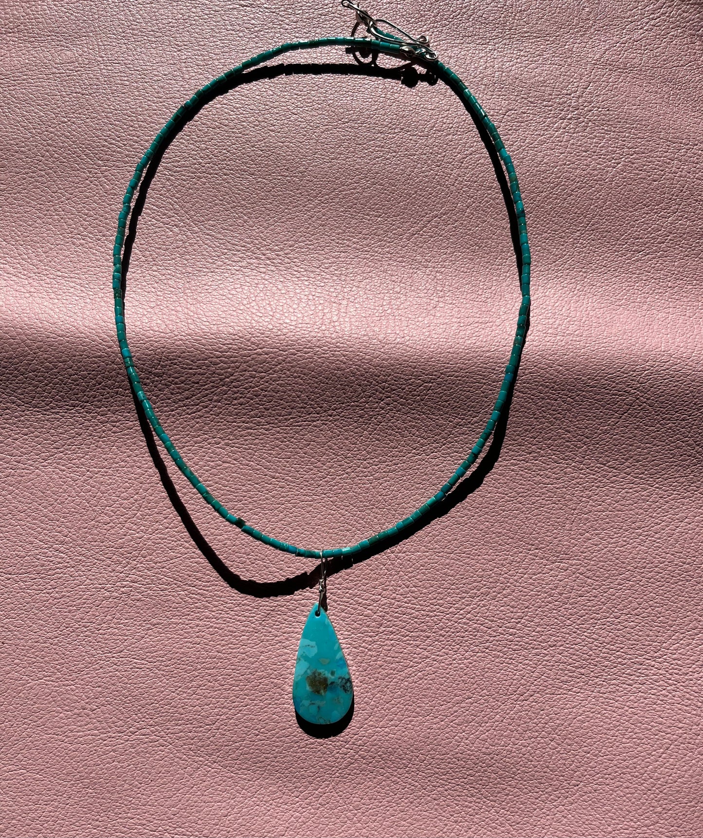 Turquoise teardrop necklace