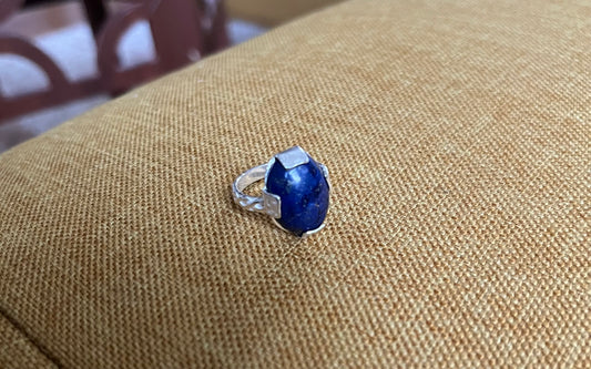 Lapis oval ring