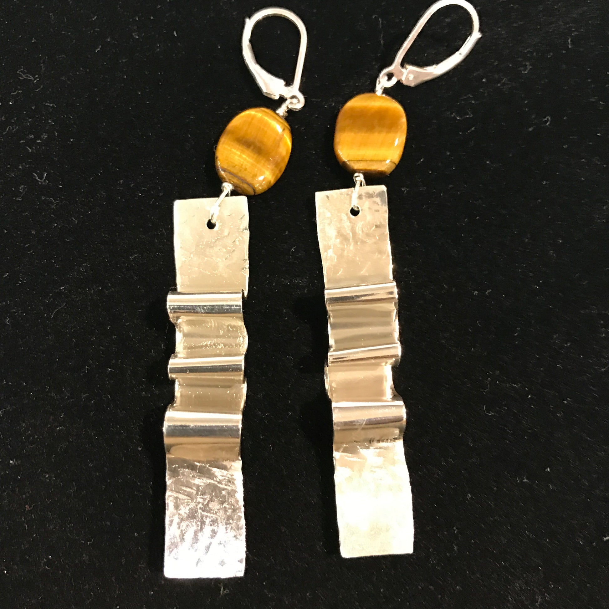 Sterling tiger eye earring  image 0