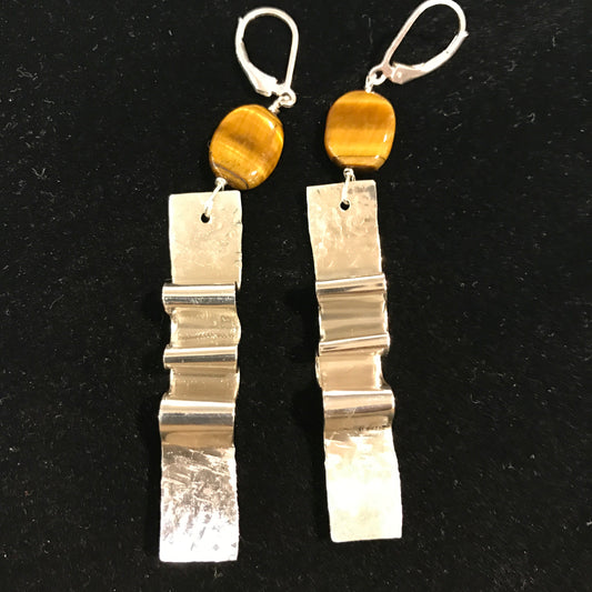 Sterling tiger eye earring  image 0