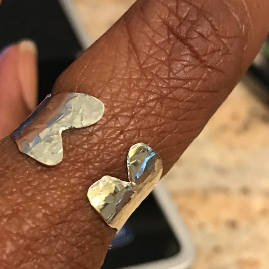 Open Heart adjustable ring image 0