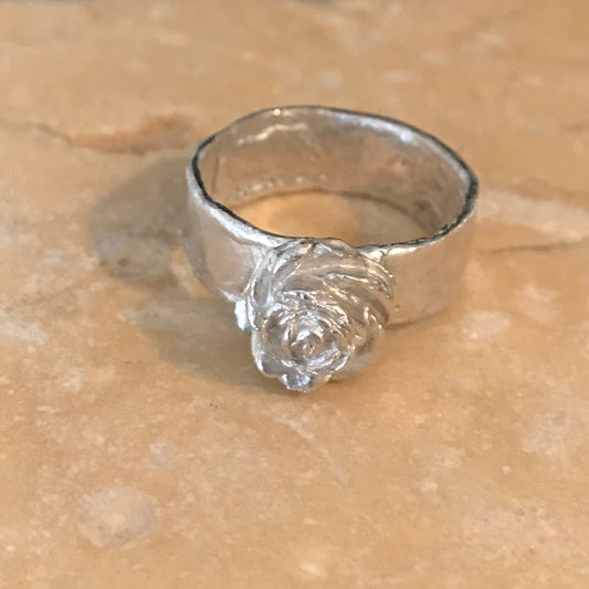 Silver Rose ring image 0