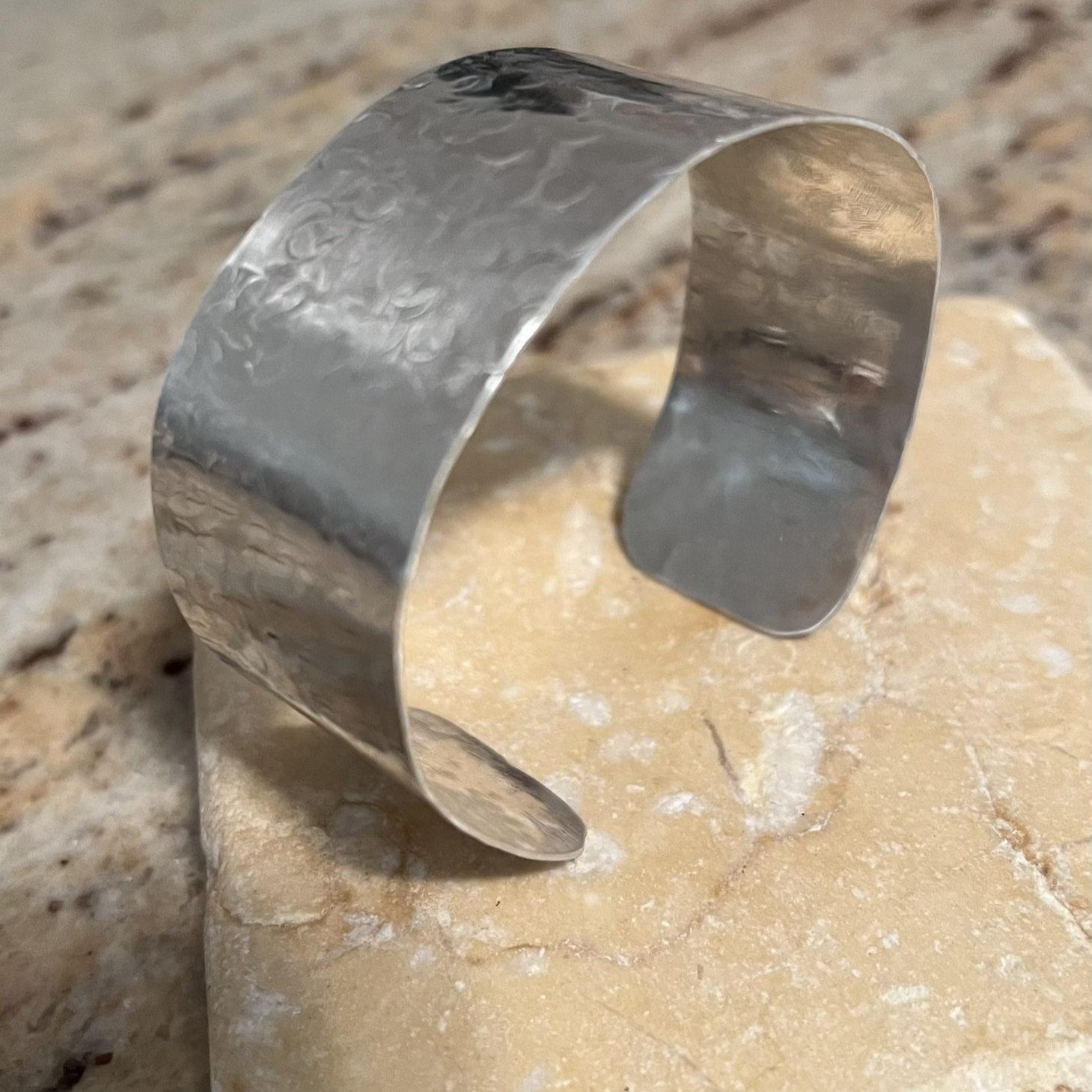 Hammered cuff bracelet  image 1