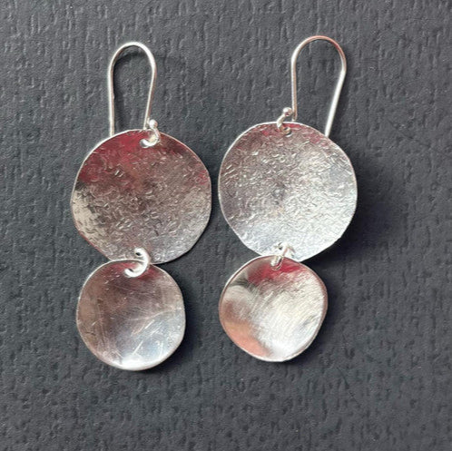 Double disc earrings  | marleneclarkejewelry